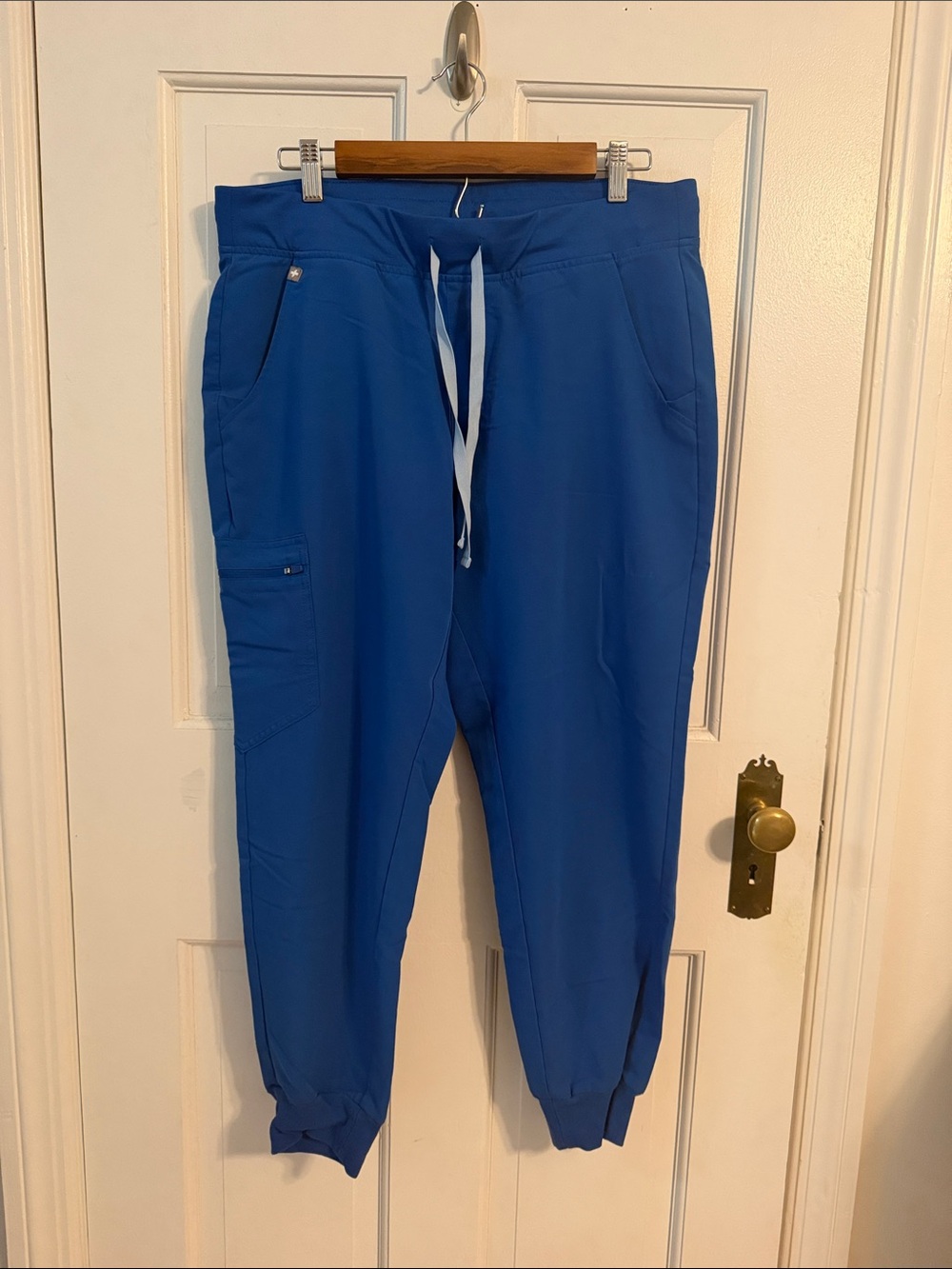 Figs Women’s Zamora Scrub Pants Large Petite Blue